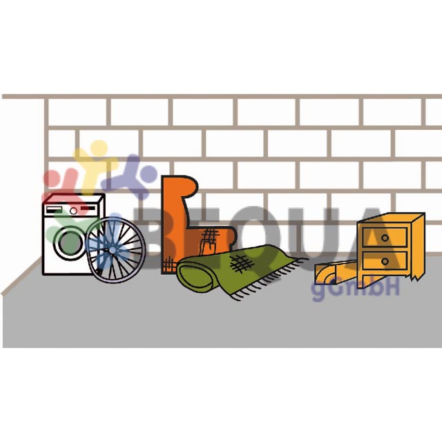 Spermüll aufgestellt