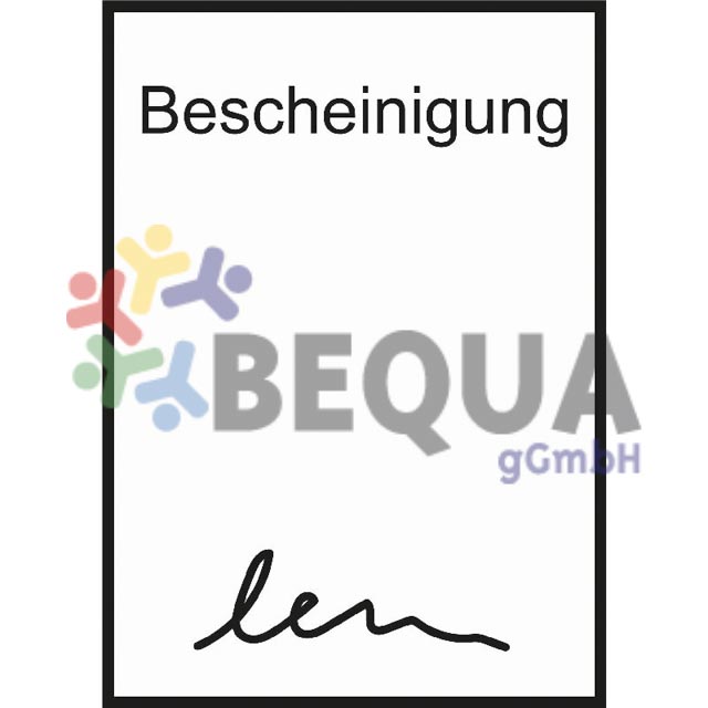 Bescheinigung