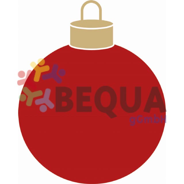 Weihnachtskugel rot