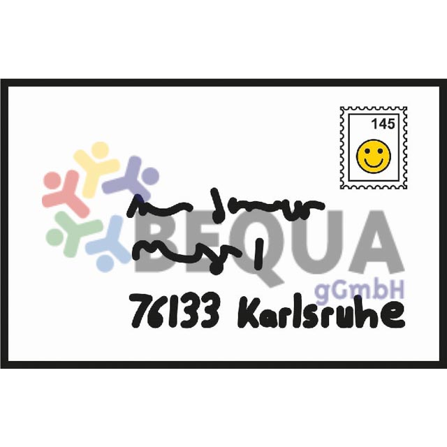 Briefumschlag mit Adresse